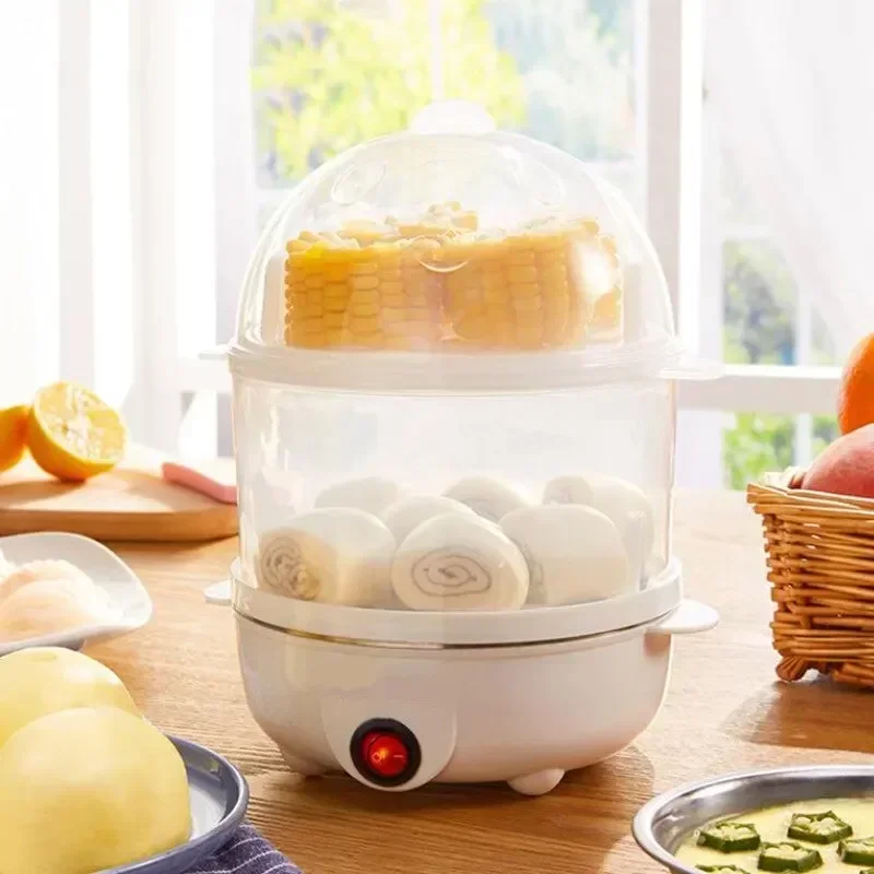 Kitchen Gadgets New 2025 - Multifunctional Electric Egg Boiler Double Layers