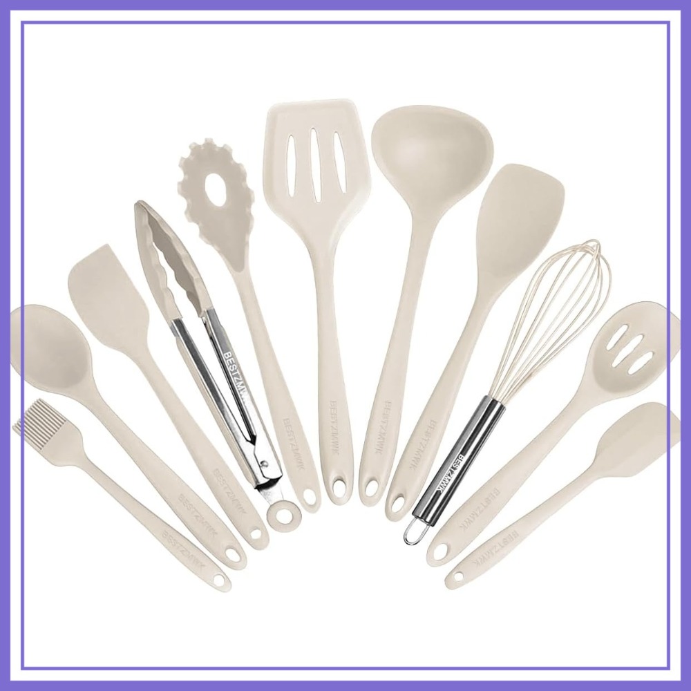 Kitchen Gadgets Set - 11-Piece Silicone Kitchen Utensil Set, Nonstick