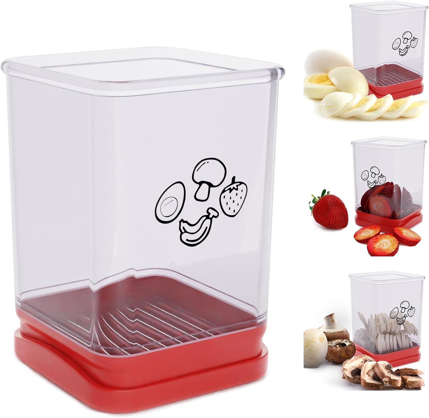 Kitchen Gadgets Images - Fruit Slicer Cup, Stainless Steel Speed