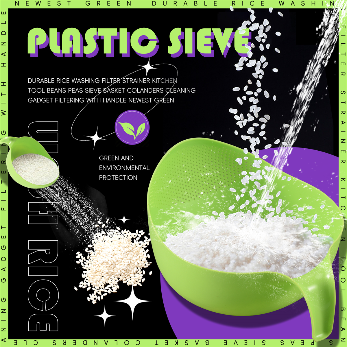Kitchen Gadgets Rice Filter - New Rice Washing Filter Strainer Kitchen