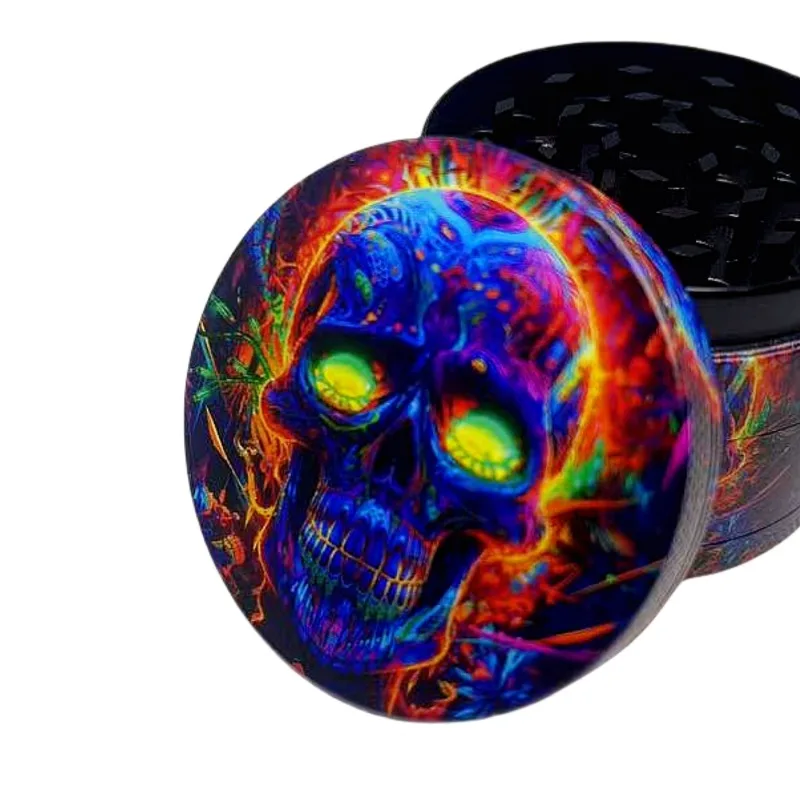 50mm Metal Skull Herb Grinder  - огляд і ціна Kitchen Gadgets Gold