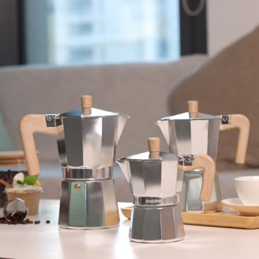 Aluminum Moka Pot Stovetop Esp - огляд і ціна French Press Coffee Maker