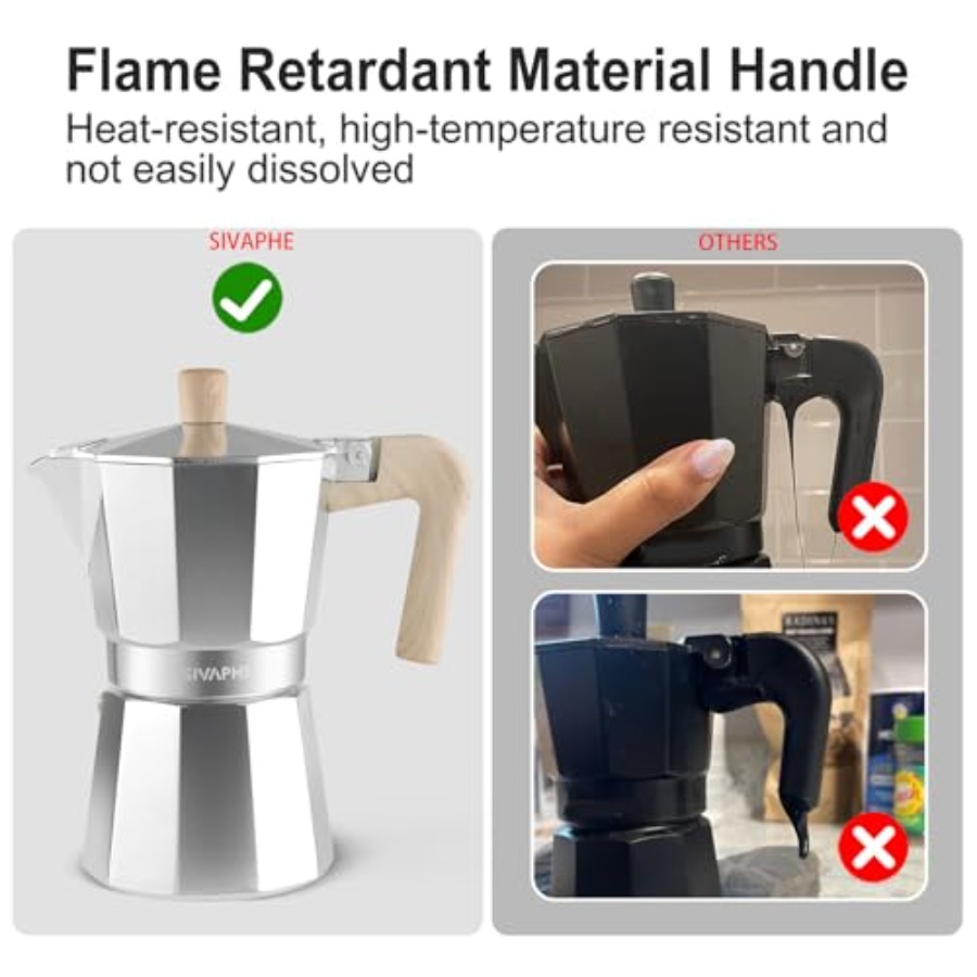 Aluminum Moka Pot Stovetop Esp - огляд і ціна French Press Coffee Maker