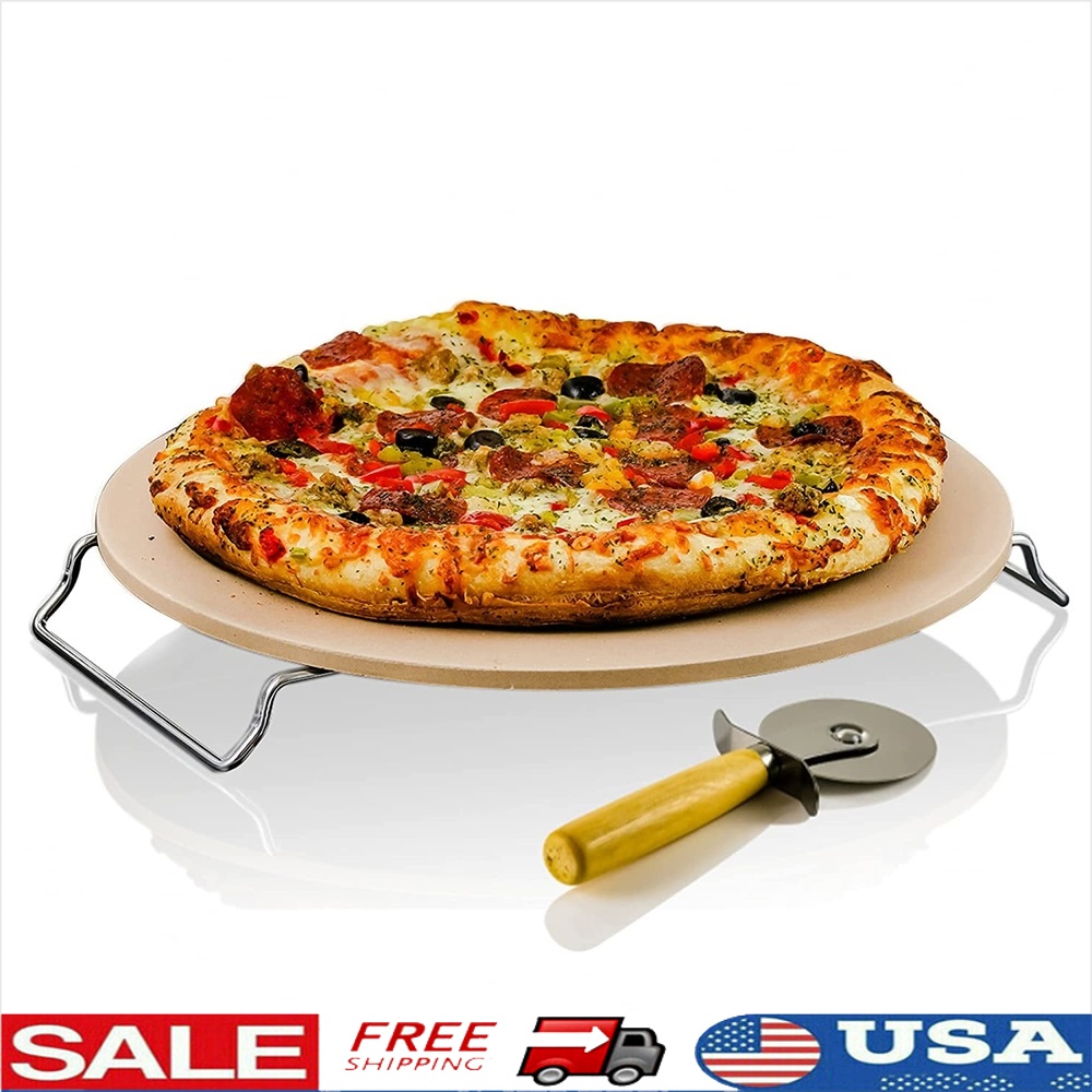 Ceramic Pizza Stone Set 13 Inc - огляд і ціна Pizza Stone Baking