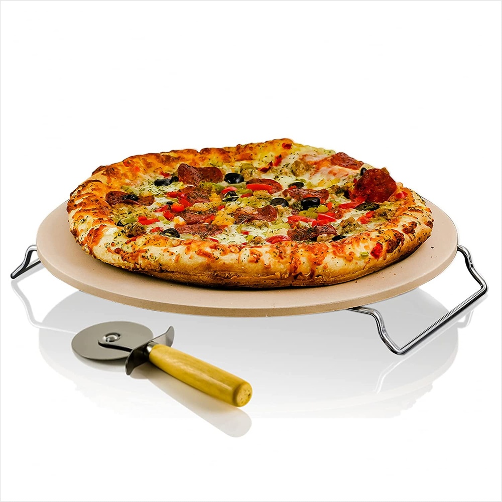 Ceramic Pizza Stone Set 13 Inc - огляд і ціна Pizza Stone Baking
