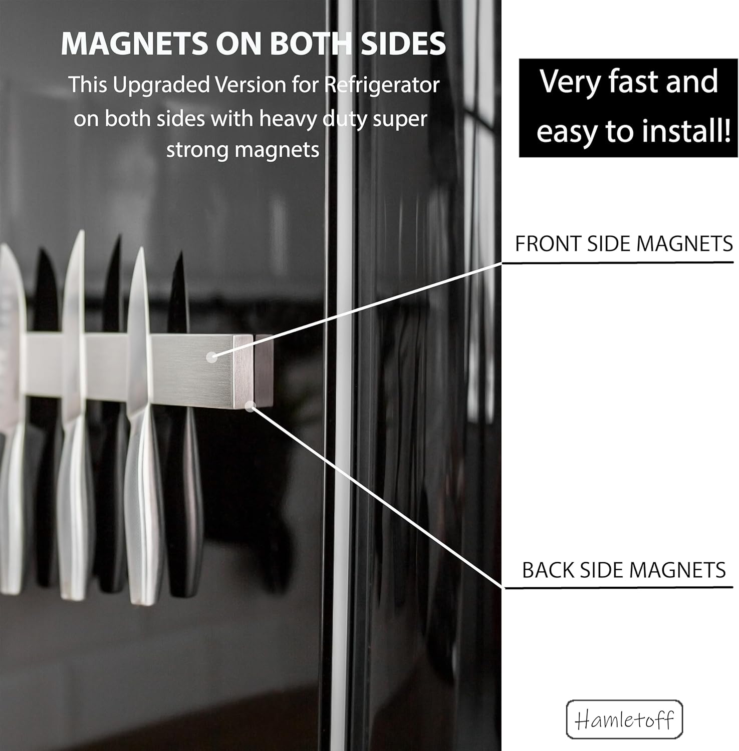Magnetic Knife Holder for Refr - огляд і ціна Magnetic Knife Strip