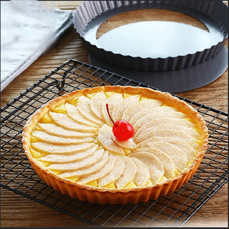 6Pcs Non-Stick Tart Quiche Fla - огляд і ціна Pizza Stone Baking
