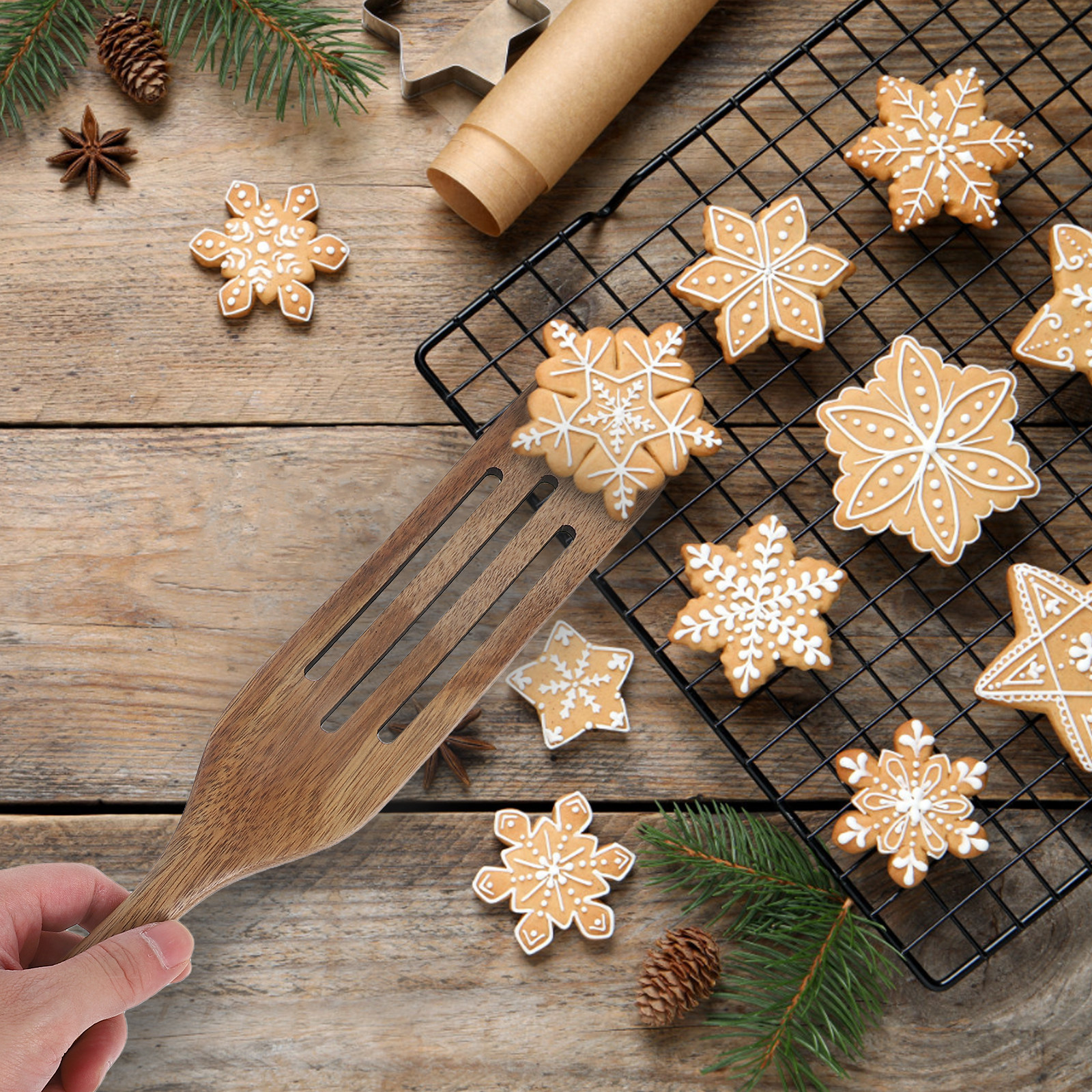 5Pcs Wooden Pizza Paddle Set N - огляд і ціна Pizza Stone Baking
