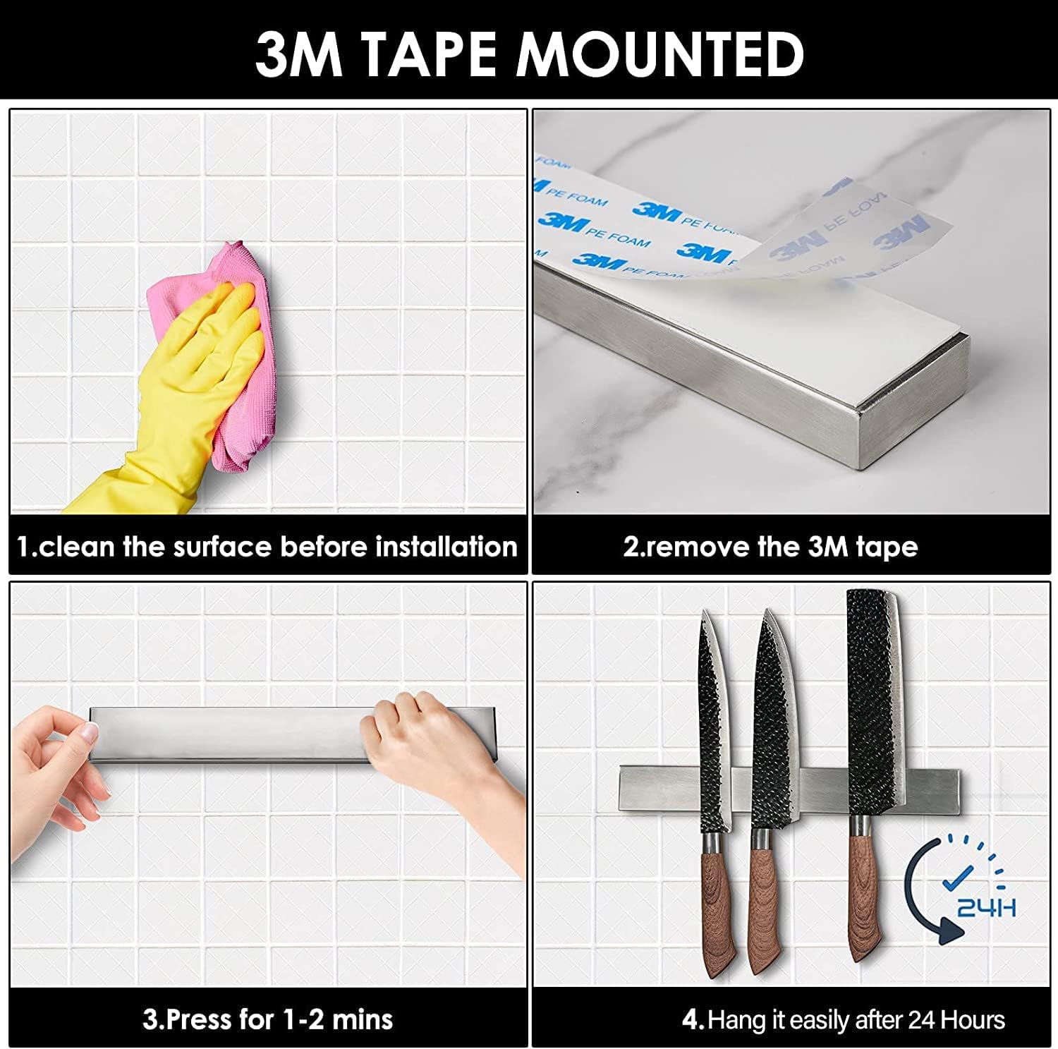 8 Inch Magnetic Knife Holder f - огляд і ціна Magnetic Knife Strip