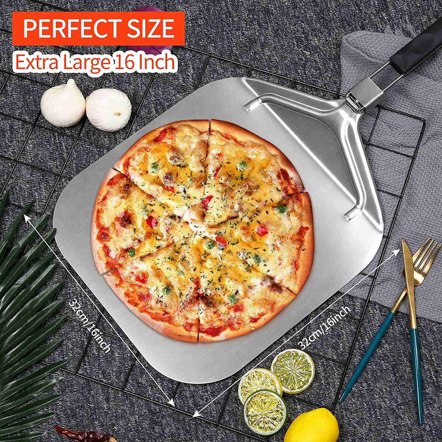 WSFS! Folding Aluminum Pizza P - огляд і ціна Pizza Stone Baking