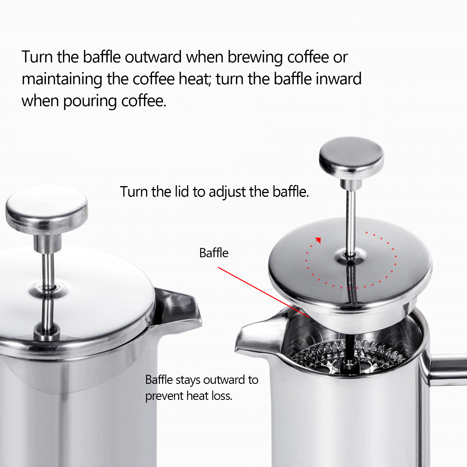 350ml/800ml/1000ml French Pres - огляд і ціна French Press Coffee Maker