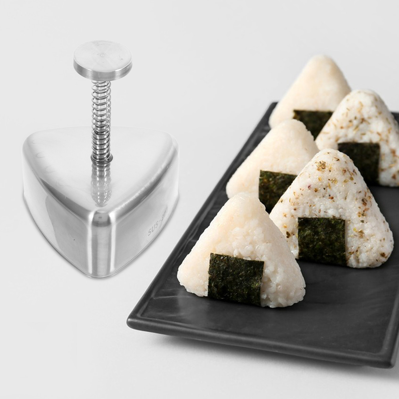 Triangle Onigiri Mold Stainles - огляд і ціна Kitchen Gadgets Gold