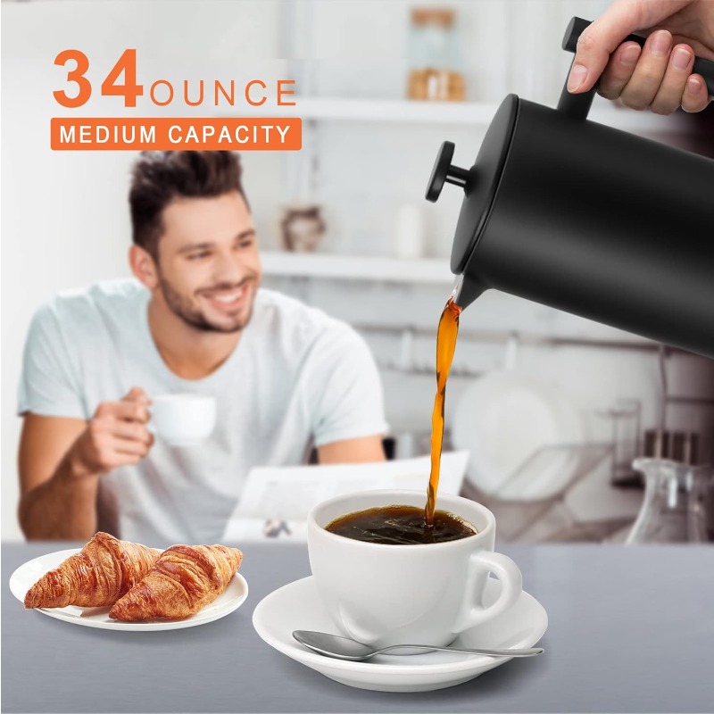 French Press Coffee Maker 34 O - огляд і ціна French Press Coffee Maker