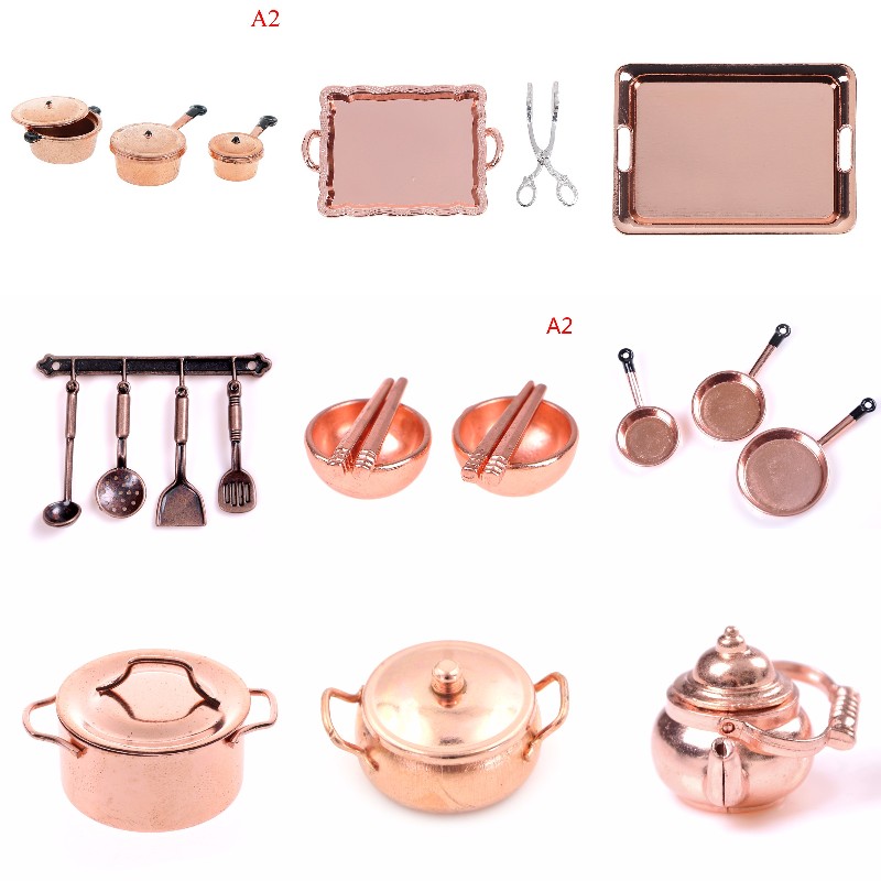 1:12 Scale Dollhouse Miniature - огляд і ціна Kitchen Gadgets Gold