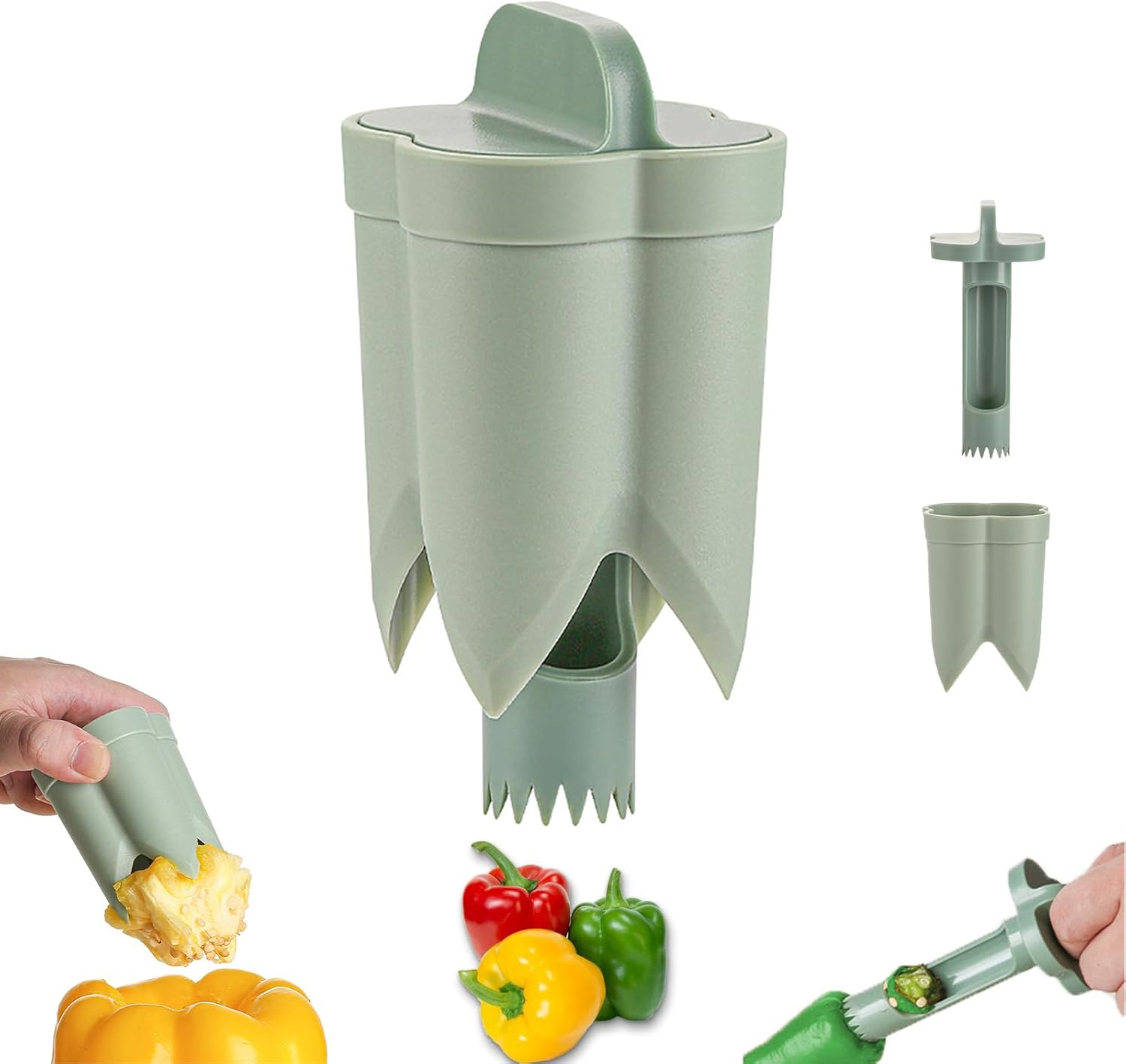 2-in-1 Bell Pepper Corer and S - огляд і ціна Kitchen Gadgets Images