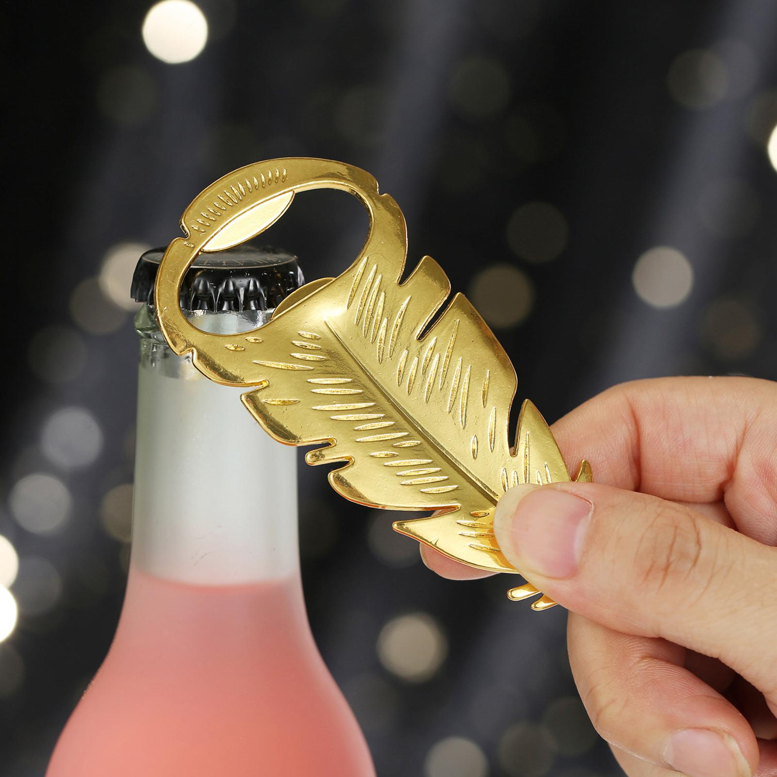 Beer Bottle Opener Gold Feathe - огляд і ціна Kitchen Gadgets Dropshipping