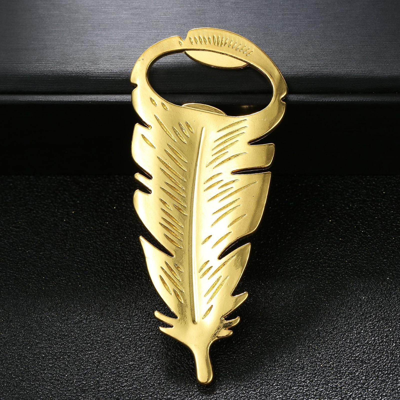Beer Bottle Opener Gold Feathe - огляд і ціна Kitchen Gadgets Dropshipping