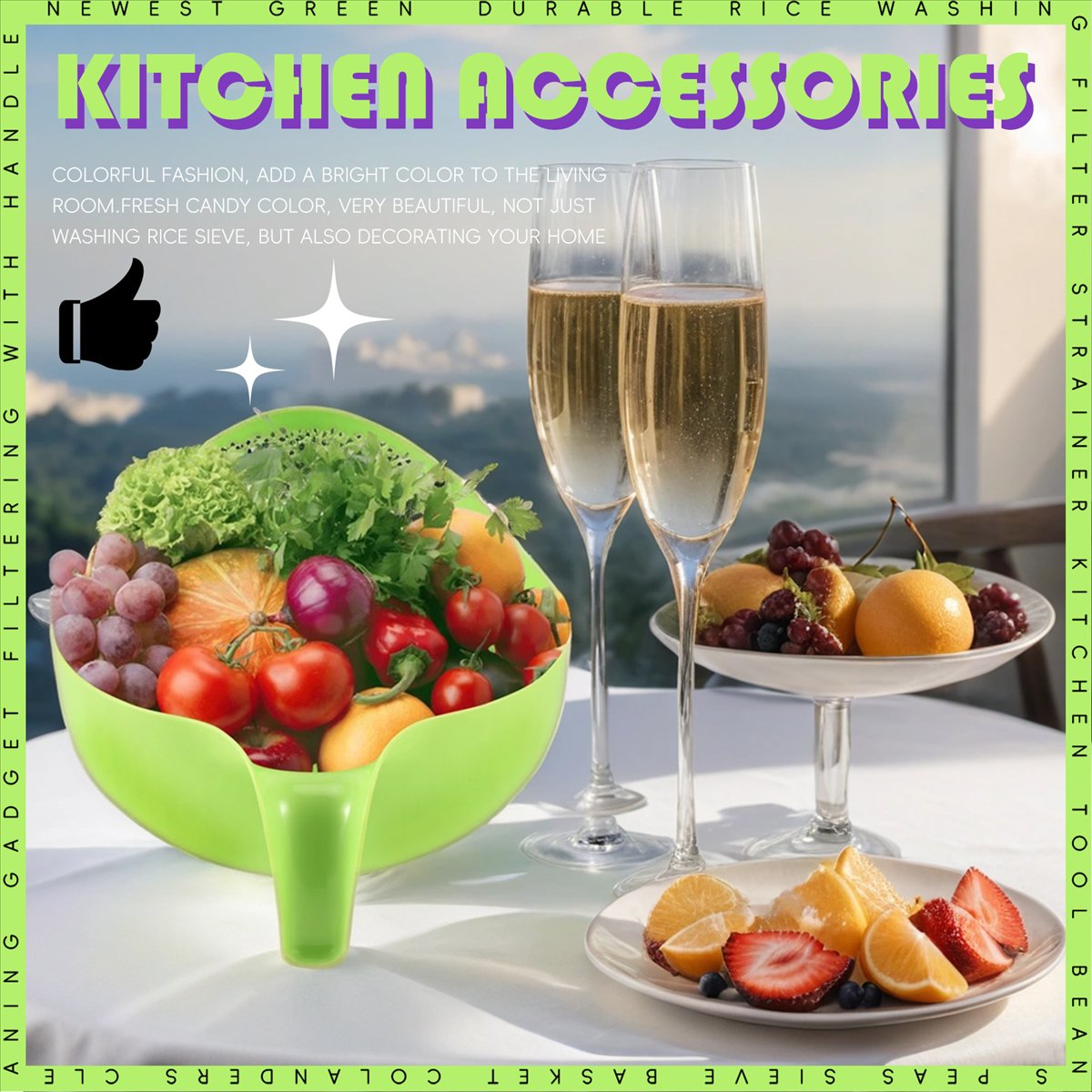 ABZT  Rice Washing Filter Stra - огляд і ціна Kitchen Gadgets Rice Filter