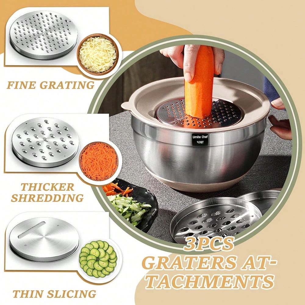 Mixing Bowls With Airtight Lid - огляд і ціна Kitchen Gadgets Set