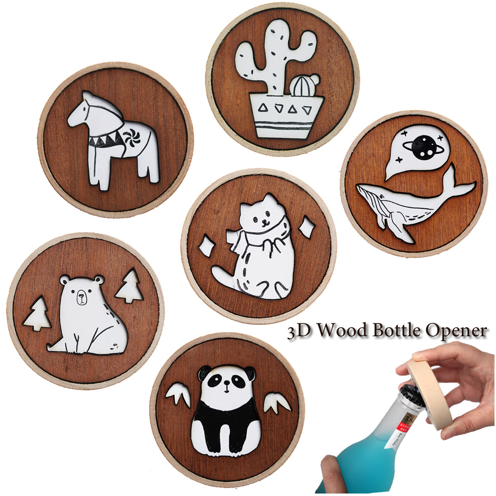 Creative Cartoon Wood Beer Bot - огляд і ціна Kitchen Gadgets Dropshipping
