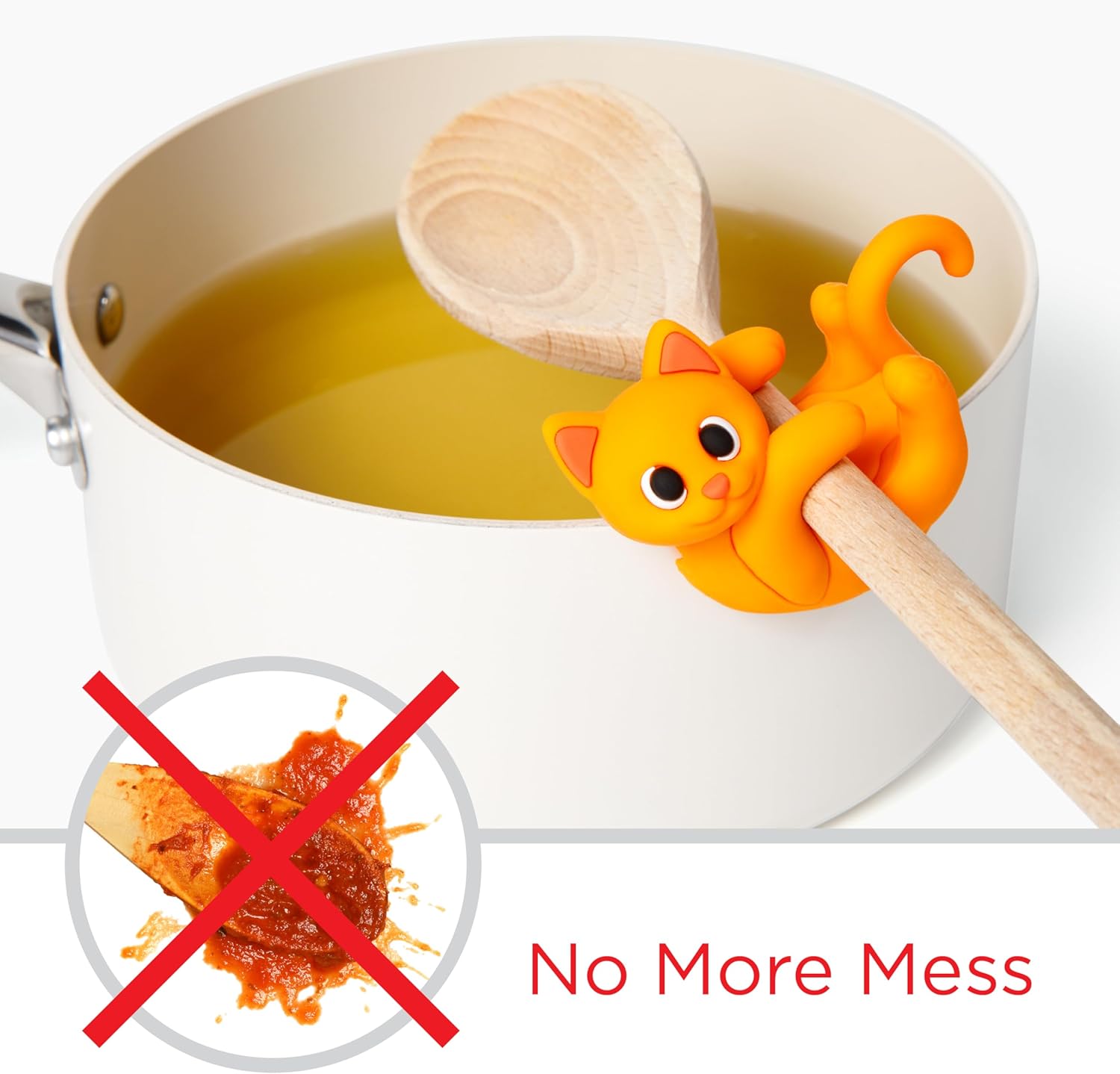 Orange Cat Silicone Spoon Rest - огляд і ціна Kitchen Gadgets Images