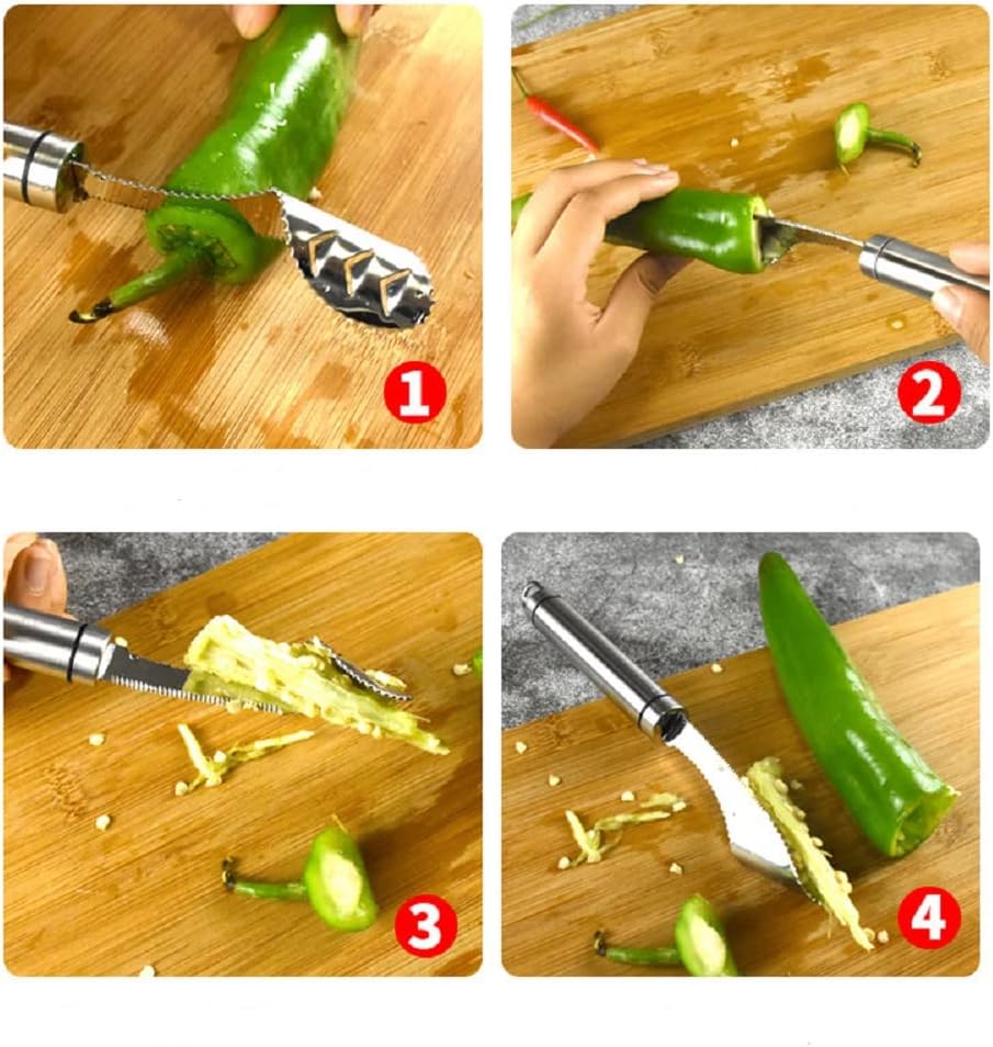 Jalapeno Pepper Corer, Stainle - огляд і ціна Kitchen Gadgets Images
