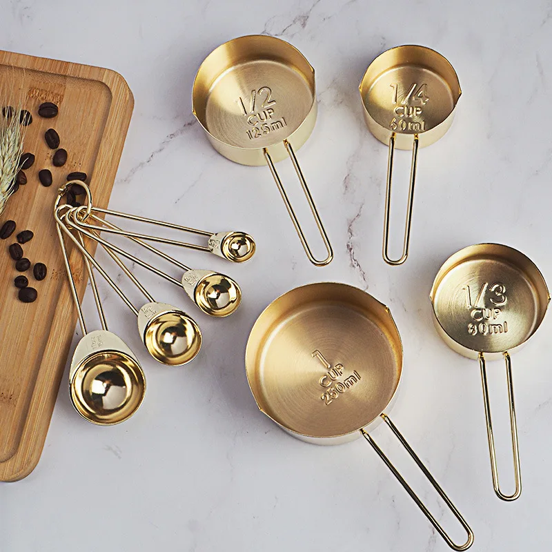 8pcs/set Rose Gold Measuring S - огляд і ціна Kitchen Gadgets Gold