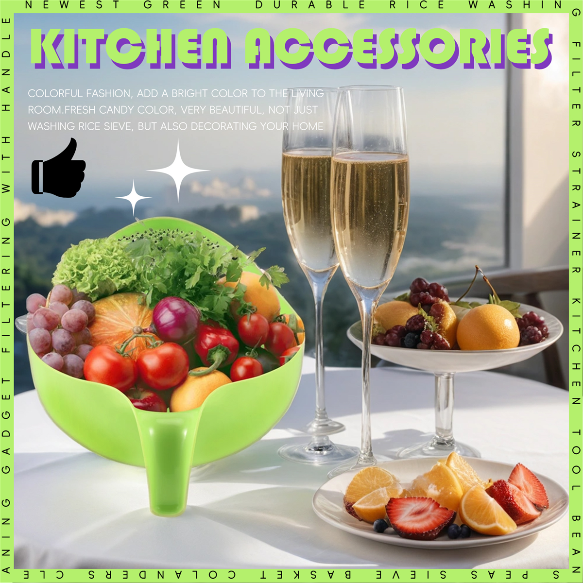 New  Rice Washing Filter Strai - огляд і ціна Kitchen Gadgets Rice Filter