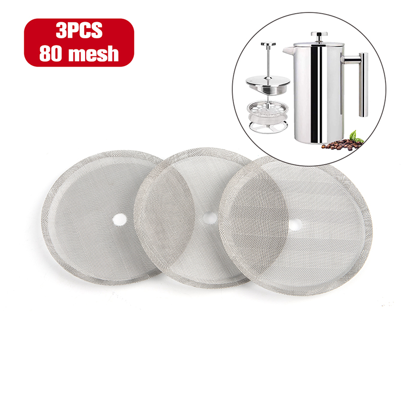 /KQM/3pc Reusable Stainless St - огляд і ціна French Press Coffee Maker