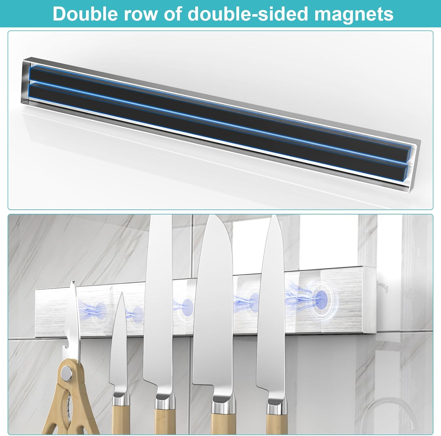 Magnetic Knife Holder for Wall - огляд і ціна Magnetic Knife Strip
