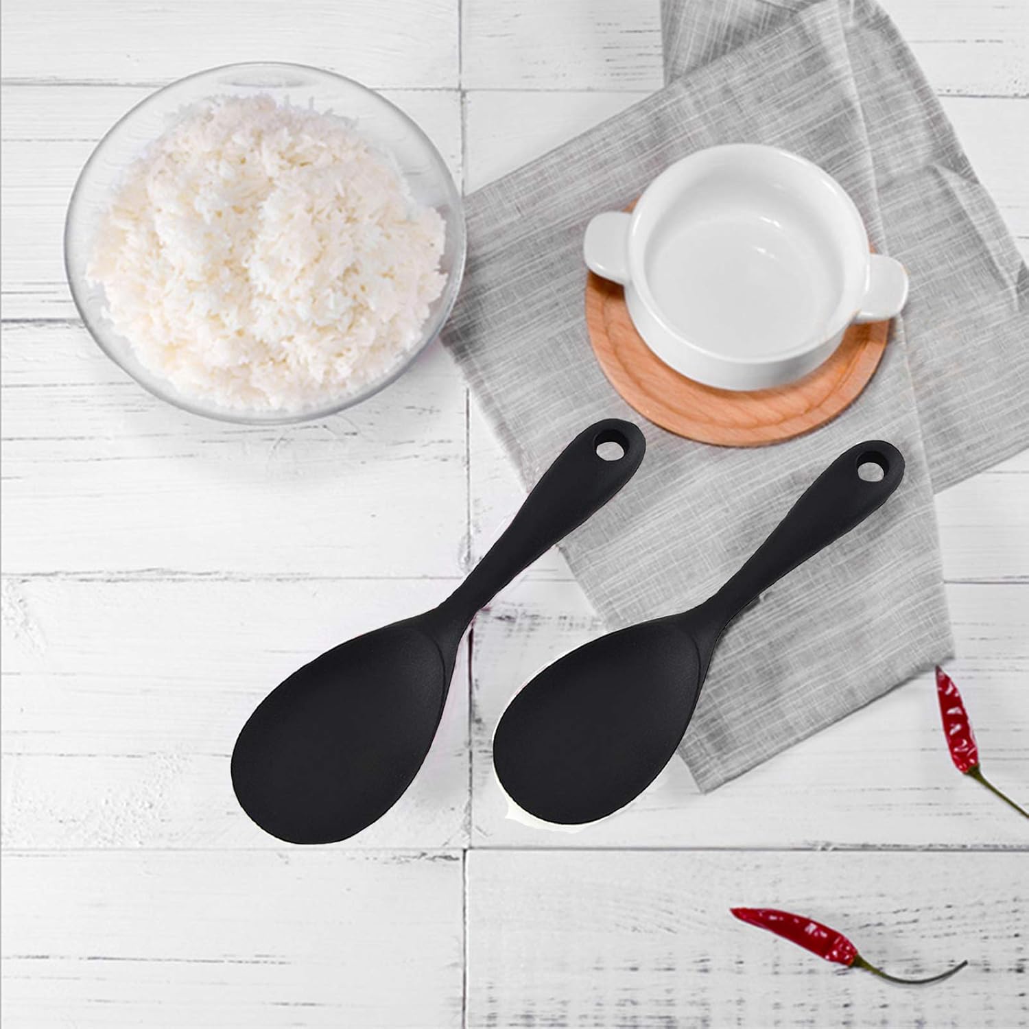 Silicone Rice Paddle Spoon Set - огляд і ціна Kitchen Gadgets Images