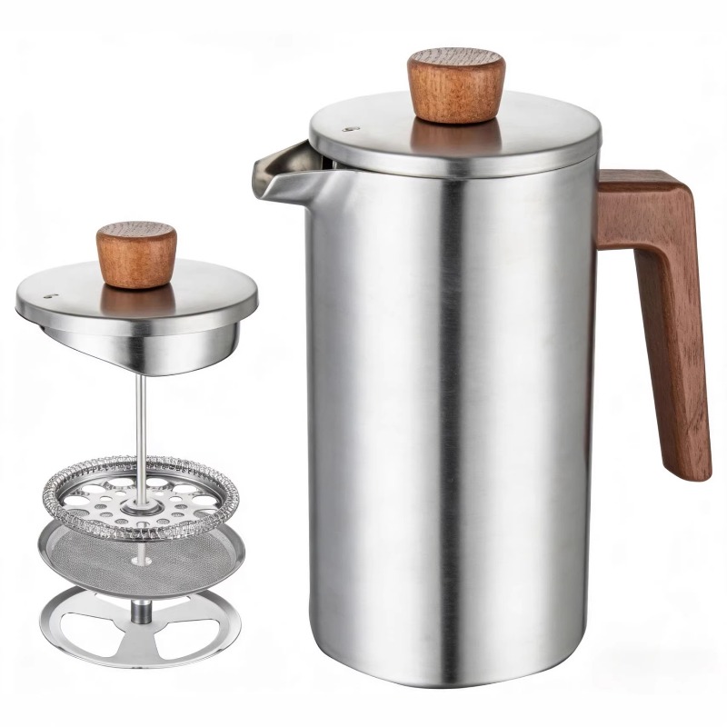 JUSTINLAU 1000ml Stainless Ste - огляд і ціна French Press Coffee Maker