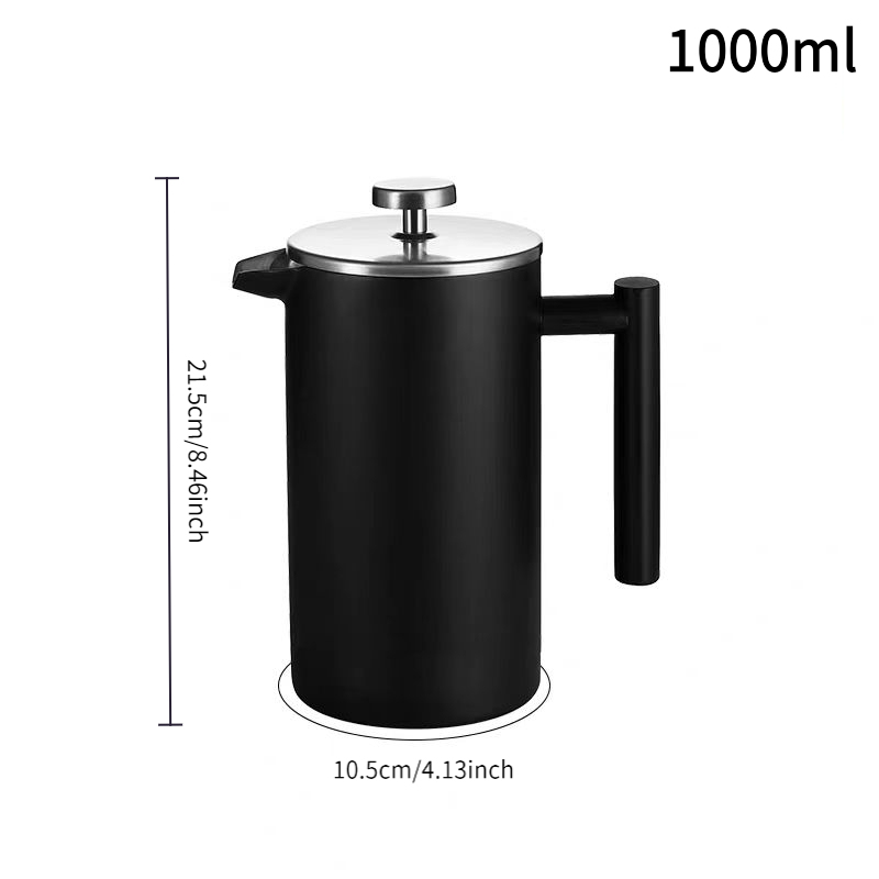 1pc 1000ml Stainless Steel Man - огляд і ціна French Press Coffee Maker