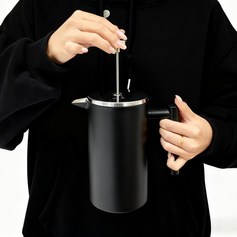 1pc 1000ml Stainless Steel Man - огляд і ціна French Press Coffee Maker