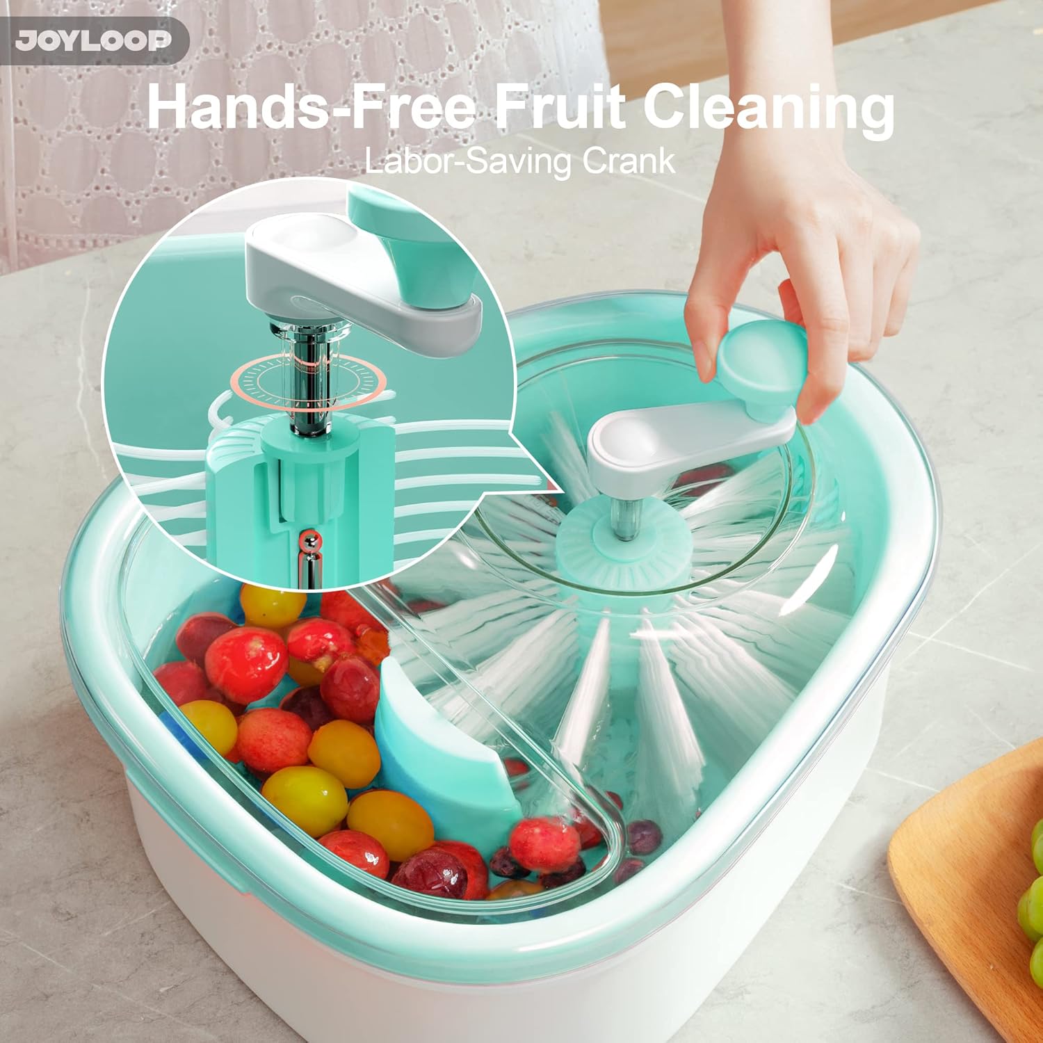 Large Fruit Washer Spinner wit - огляд і ціна Kitchen Gadgets Images