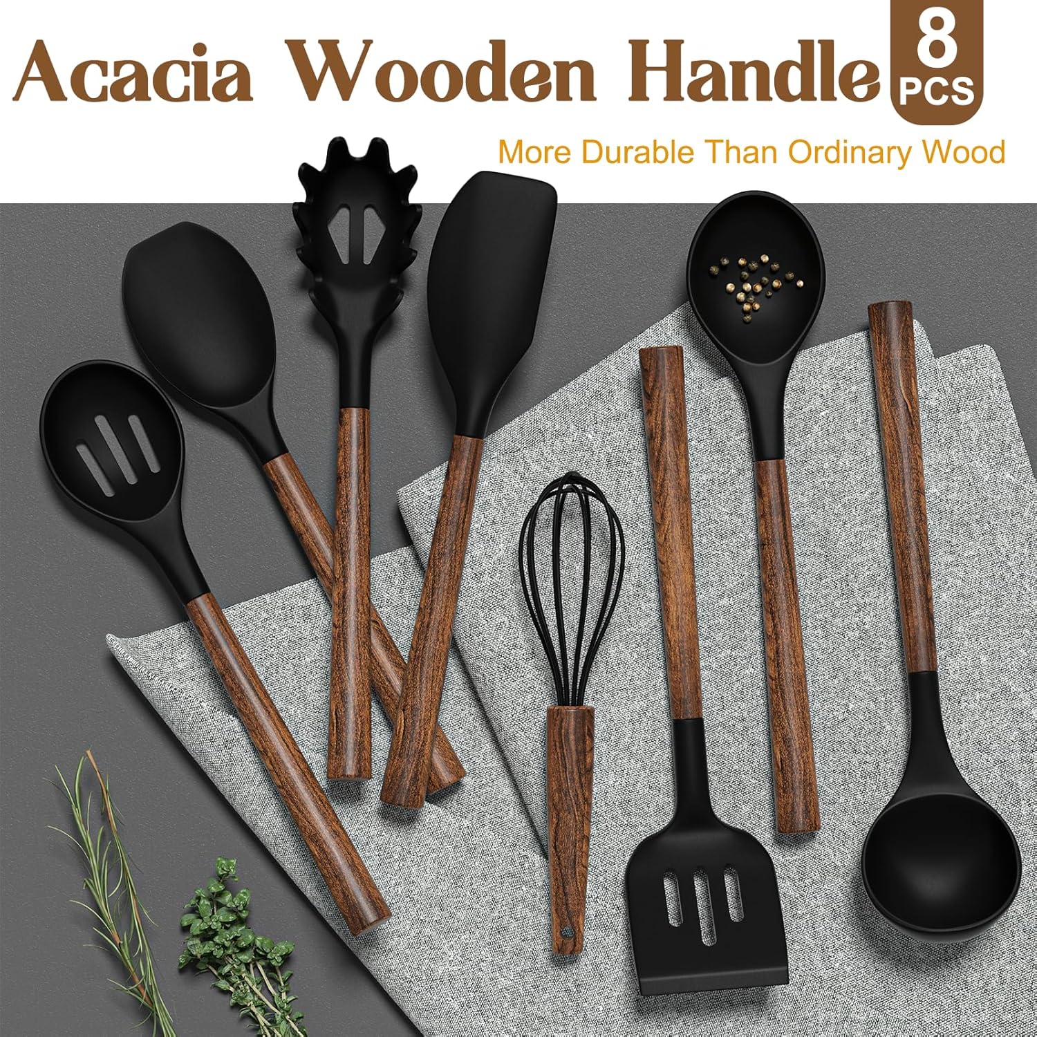 8-Piece Silicone Cooking Utens - огляд і ціна Kitchen Gadgets Images