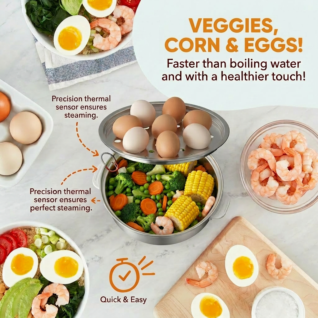 Egg Cooker with Timer - 14 Egg - огляд і ціна Kitchen Gadgets New 2025