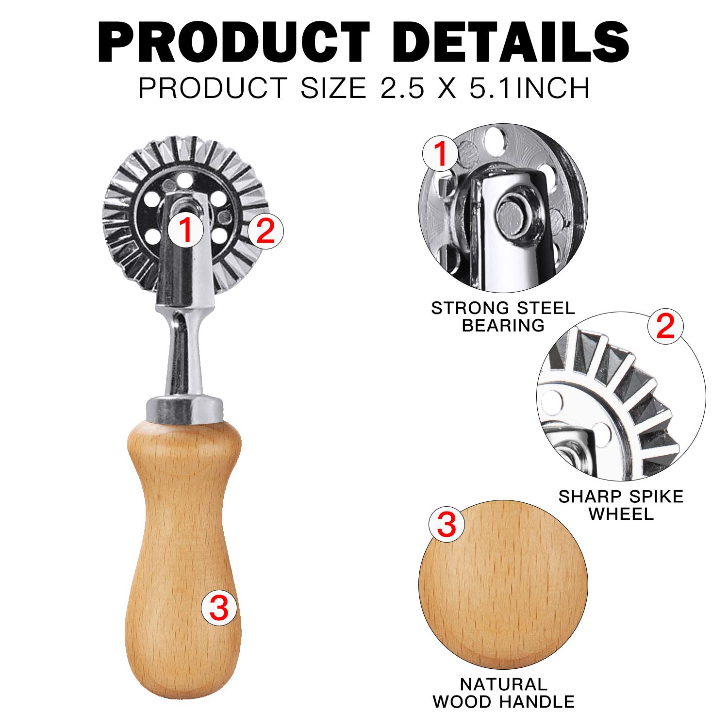 Fusiontec Pastry Wheel Cutter  - огляд і ціна Pasta Measuring Tool