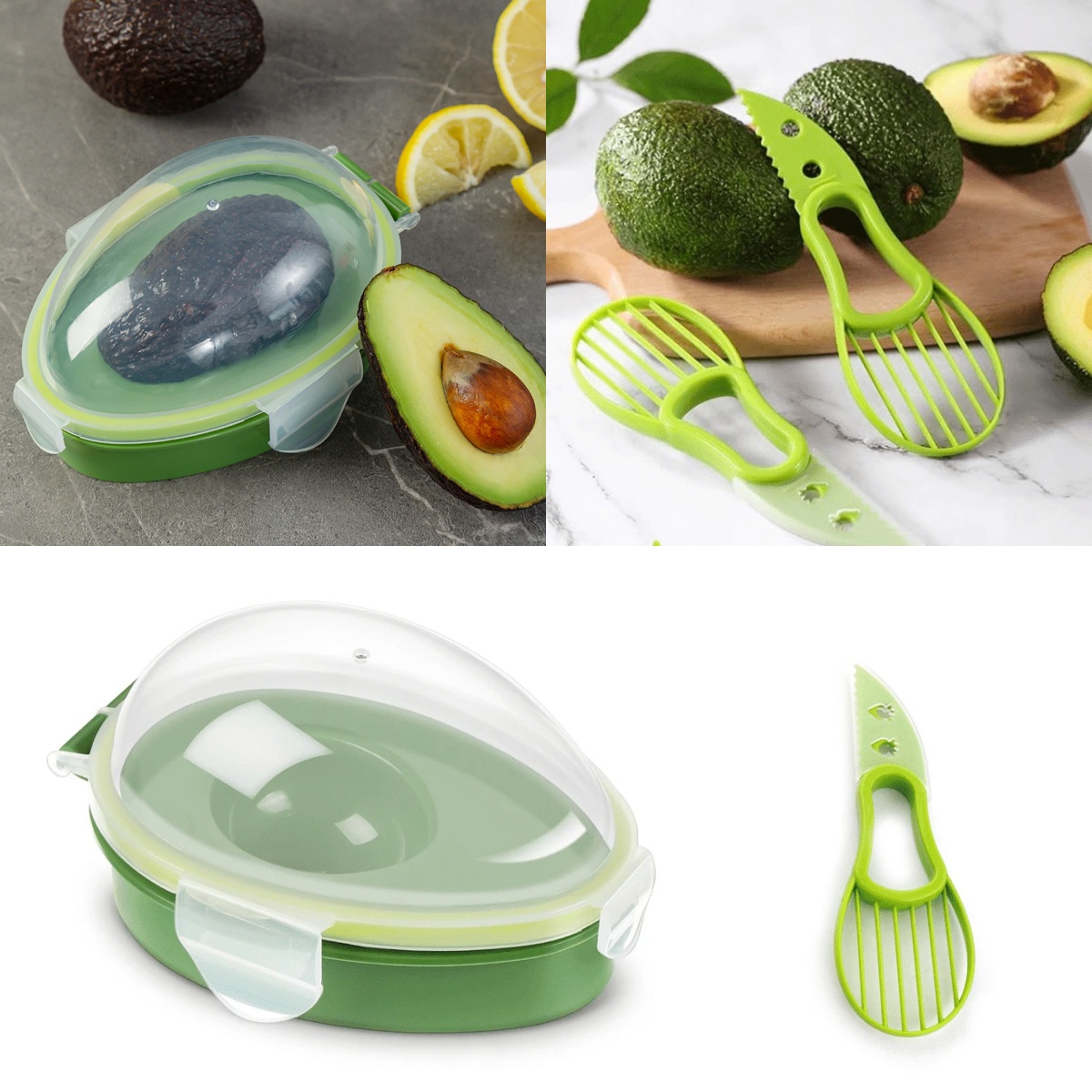 Avocado Storage Box Reusable C - огляд і ціна Avocado Slicer Tool
