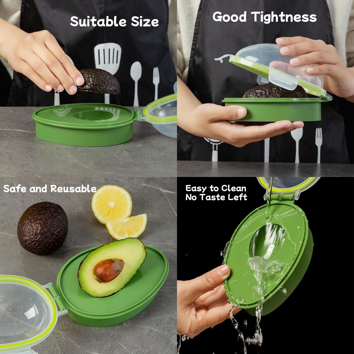 Avocado Storage Box Reusable C - огляд і ціна Avocado Slicer Tool