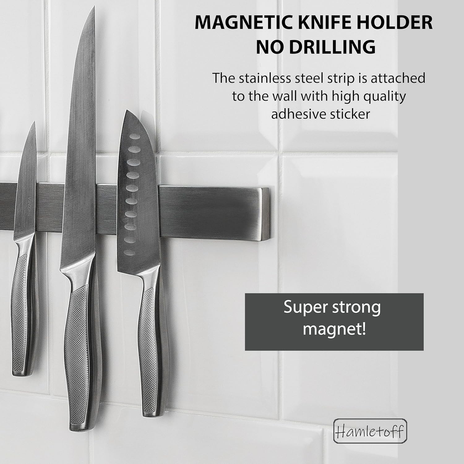 Magnetic Knife Holder for Wall - огляд і ціна Magnetic Knife Strip