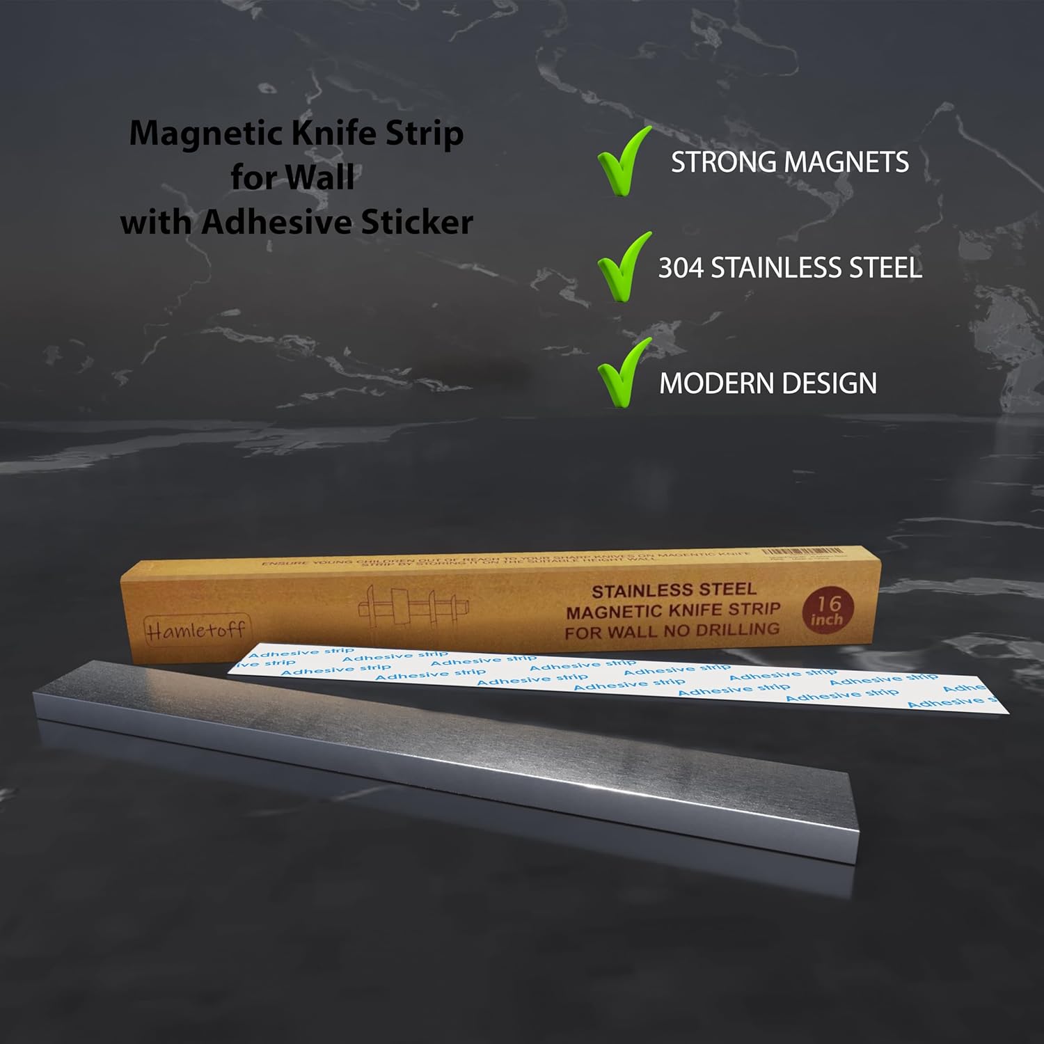 Magnetic Knife Holder for Wall - огляд і ціна Magnetic Knife Strip