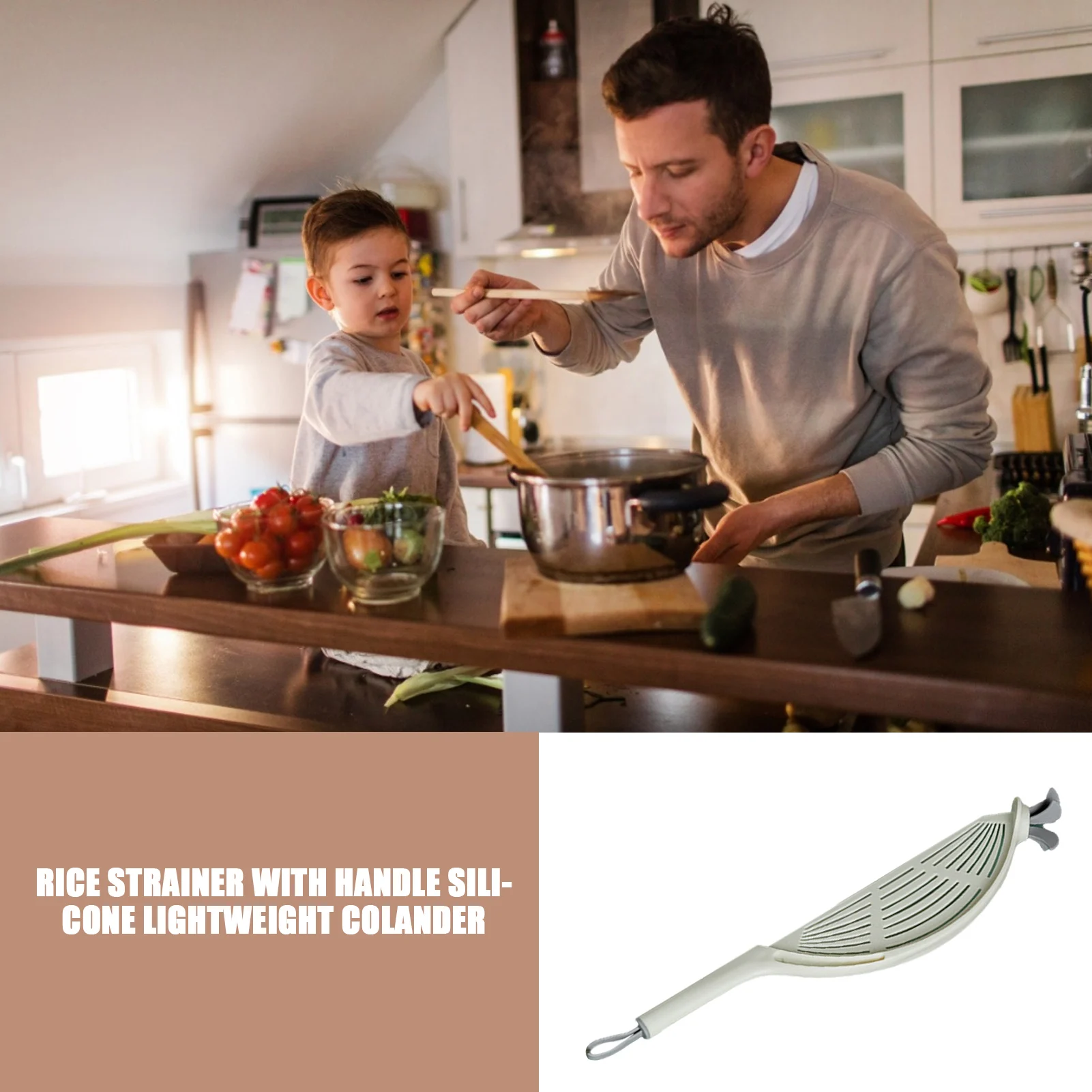 New Pot Strainer Plastic Cresc - огляд і ціна Kitchen Gadgets Rice Filter