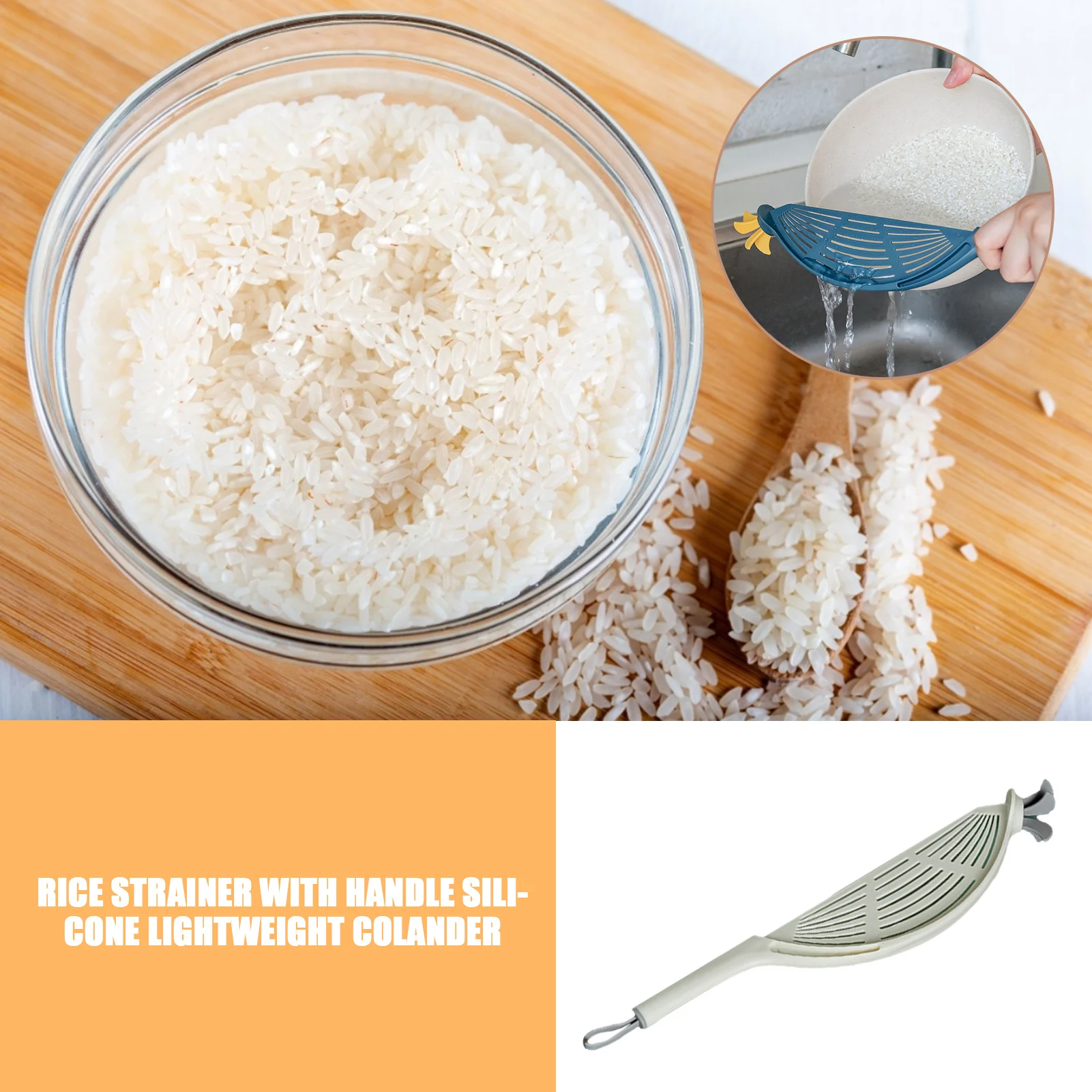 New Pot Strainer Plastic Cresc - огляд і ціна Kitchen Gadgets Rice Filter