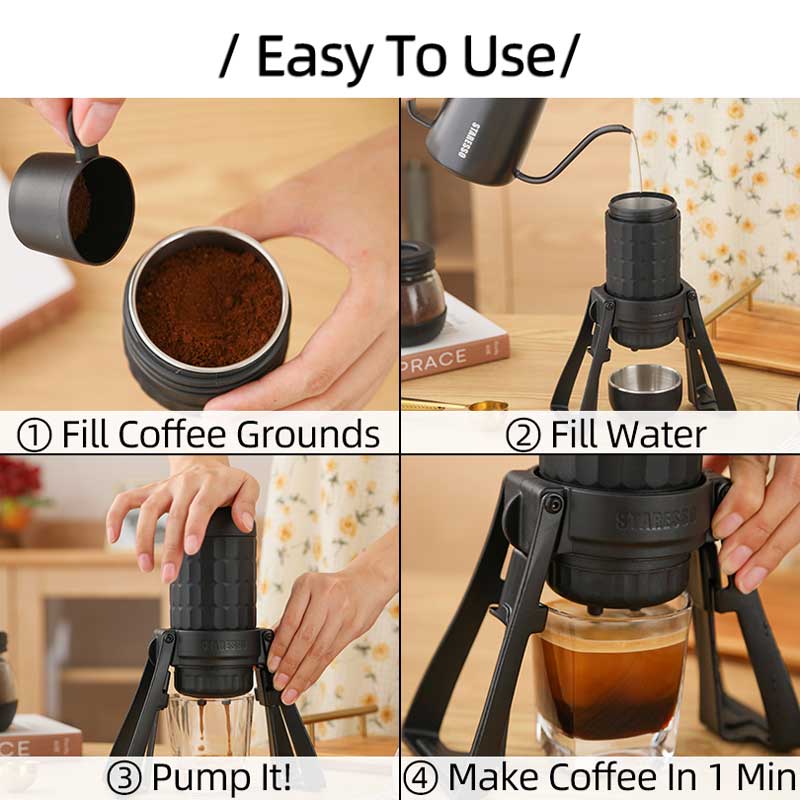 STARESSO Mirage SP300 Plus Por - огляд і ціна French Press Coffee Maker