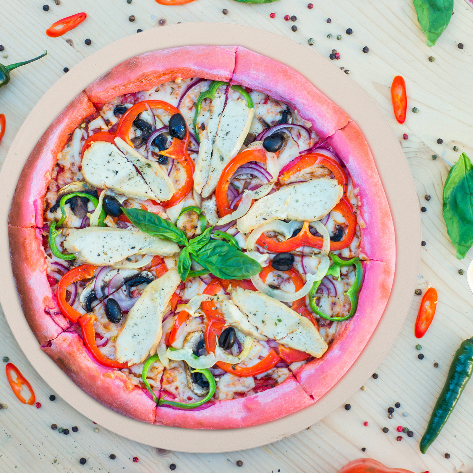 Round Cordierite Pizza Pan Ove - огляд і ціна Pizza Stone Baking