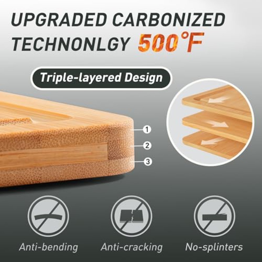 Bamboo Cutting Board Set Non S - огляд і ціна Kitchen Gadgets To Have
