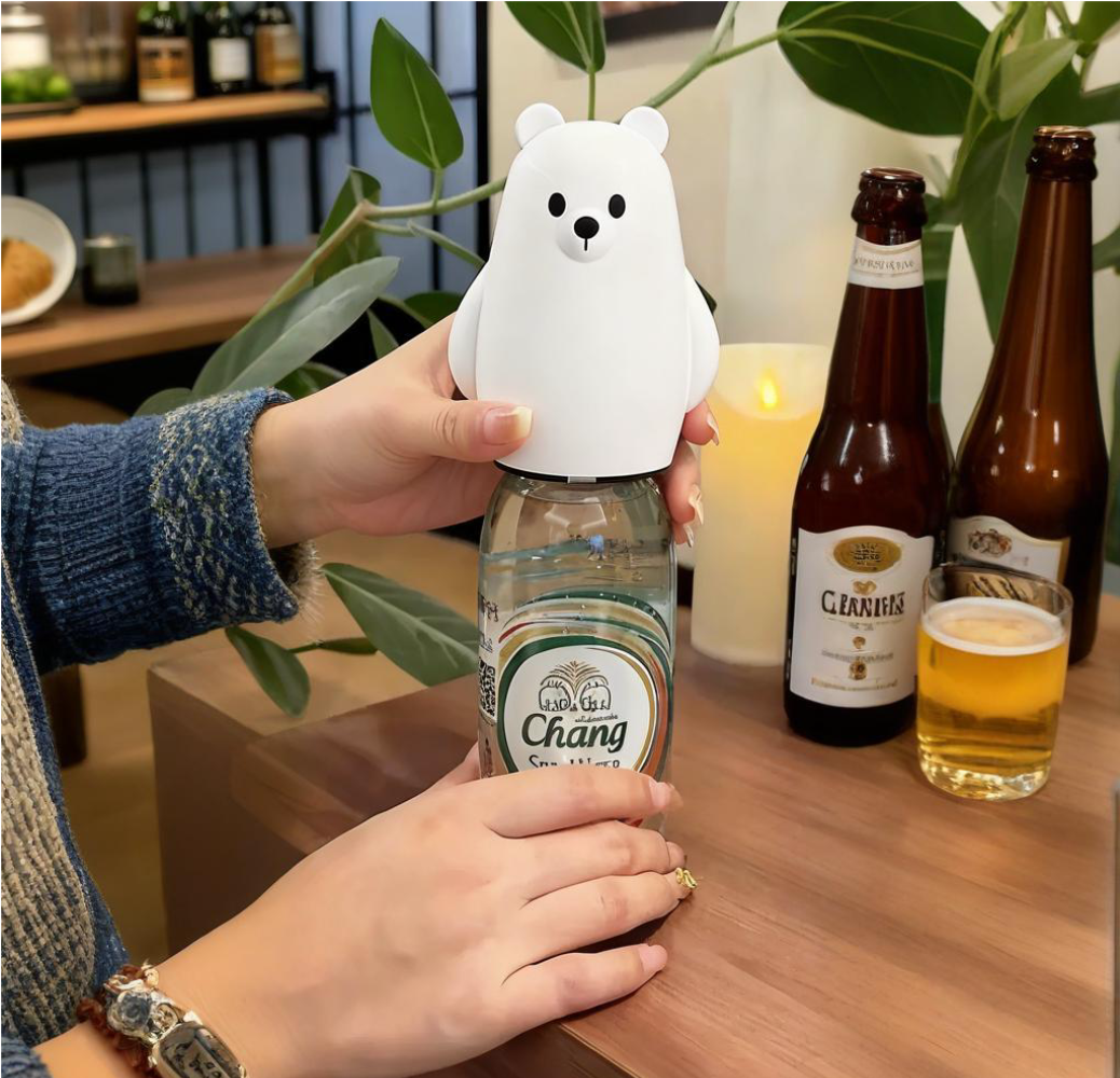 Cute Black & White Bear Bottle - огляд і ціна Kitchen Gadgets Gift Ideas